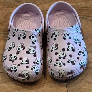Pink Panda Crocs